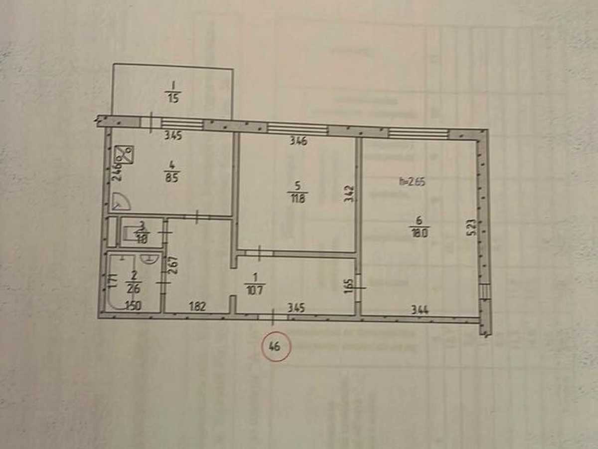 Квартира на вул. Володимира Бизова, 24 в Кривому Розі, ID 390204, фото №11