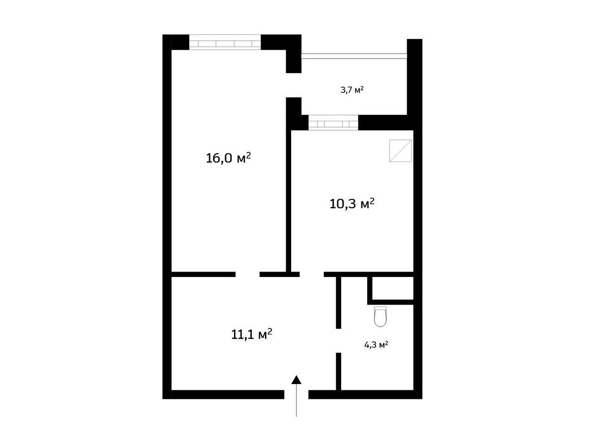 Квартира на вул. Кудрявська, 24а в Києві, ID 392470, фото №25