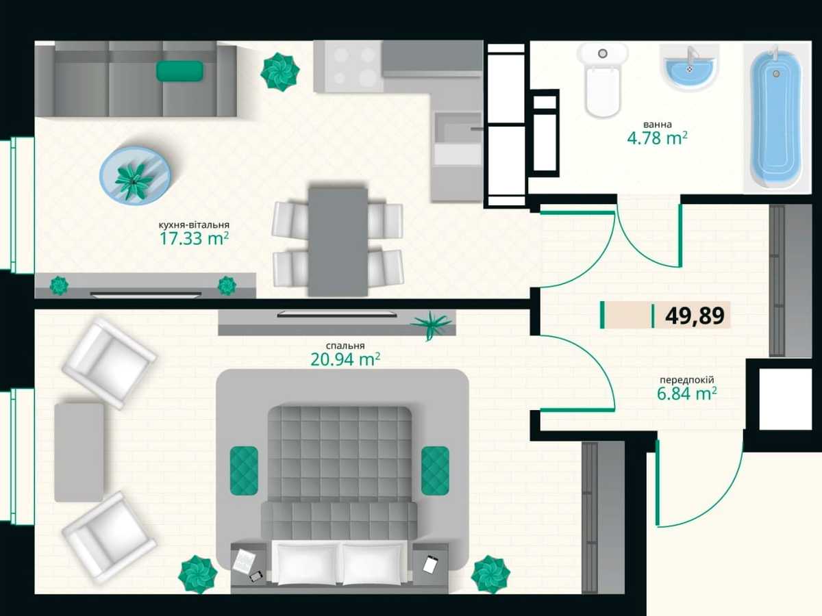 Квартира на вул. Старонаводницька, 42 в Києві, ID 398528, фото №5