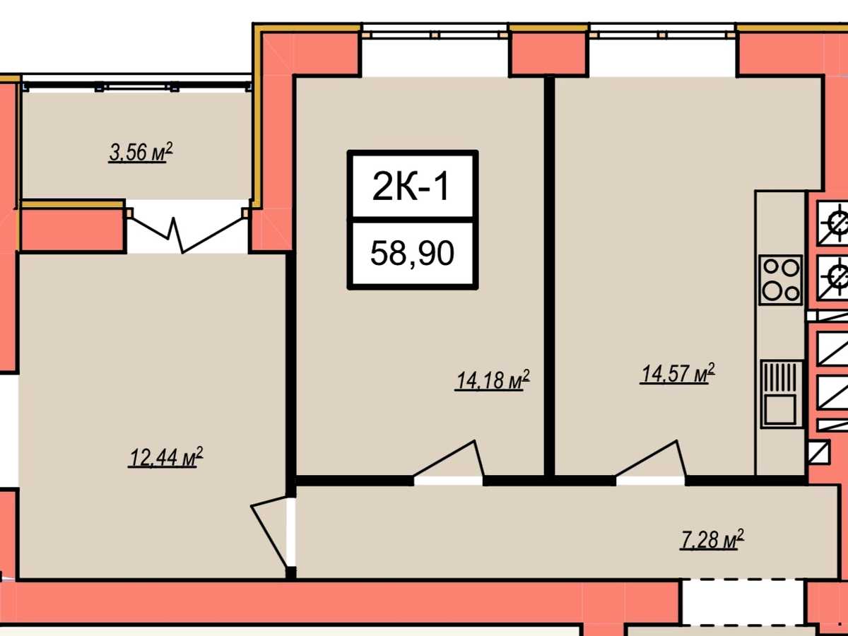 Квартира на вул. Озерна в Хмельницькому, ID 390094, фото №15