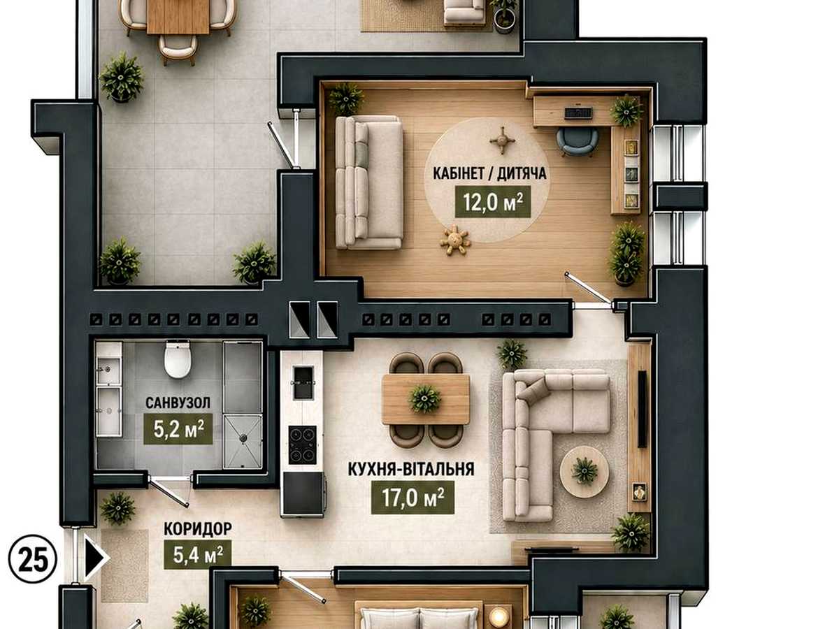 Квартира на вул. Березова, 2 в Рівному, ID 388924, фото №3