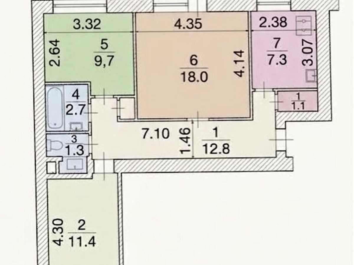 Квартира на вул. Тростянецька, 121 в Києві, ID 358096, фото №16