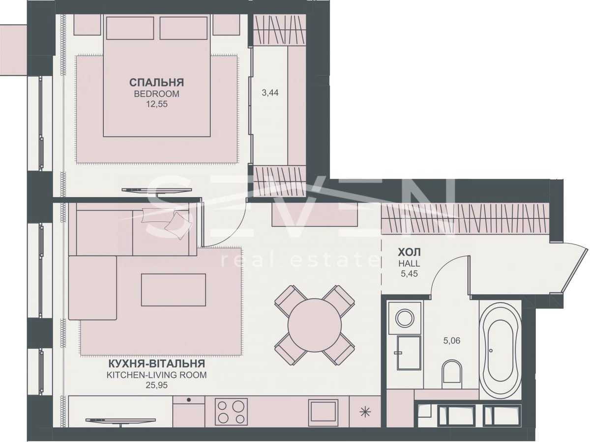 Квартира на вул. Василя Тютюнника, 39 в Києві, ID 391898, фото №32