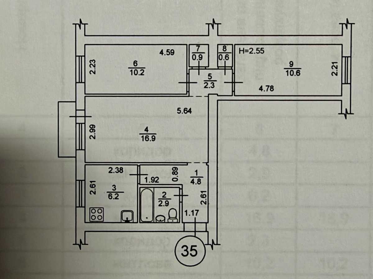 Квартира на вул. Юрія Литвинського, 44 в Києві, ID 391911, фото №23