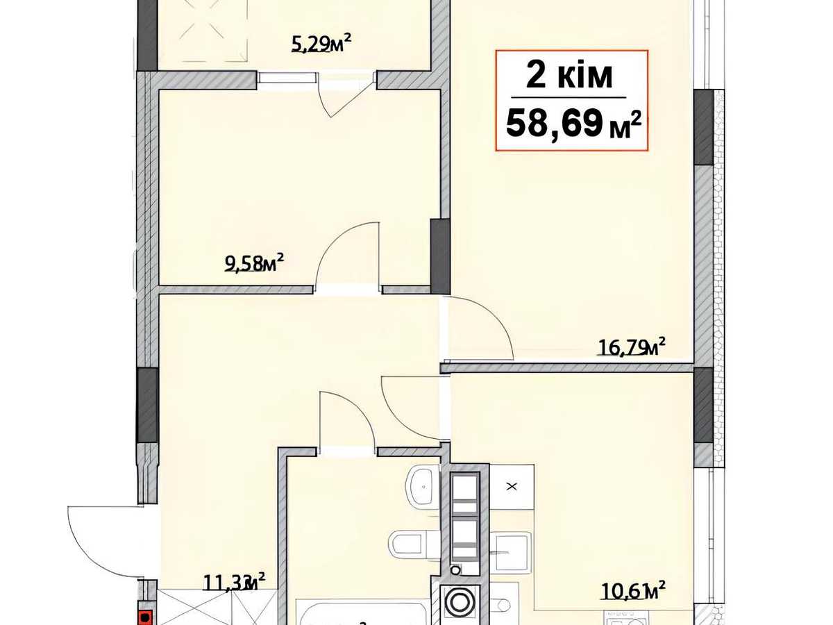 Квартира на пров. Ключний в Івано-Франківську, ID 398410, фото №4
