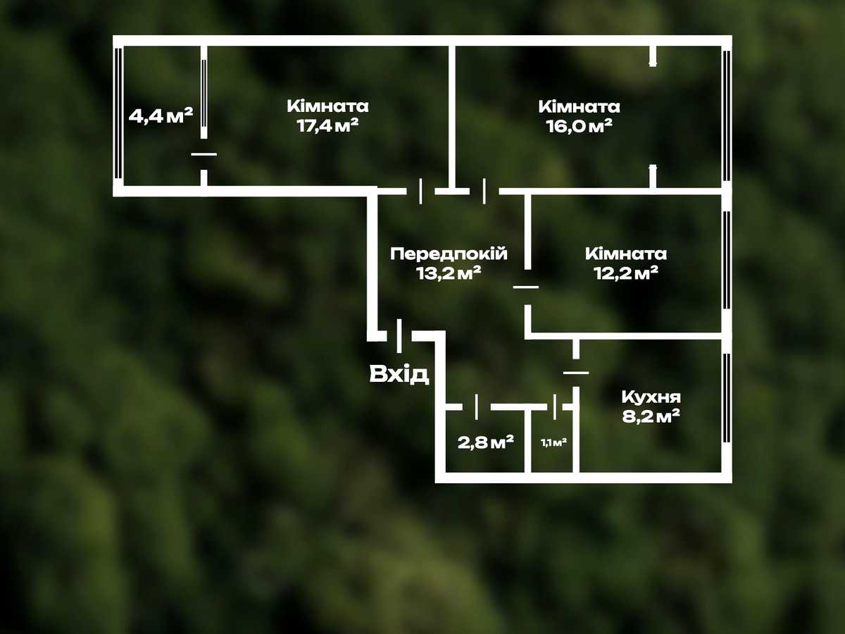 Квартира на вул. Здолбунівська, 11Б в Києві, ID 391961, фото №21