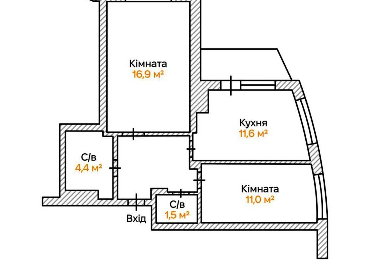 Квартира на вул. Миколи Кибальчича, 1В в Києві, ID 398527, фото №15