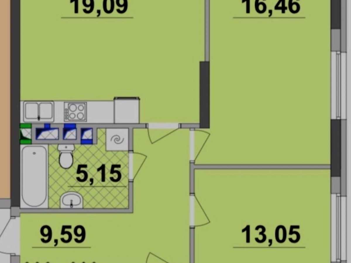 Квартира на Дніпровська набережна, 20Б в Києві, ID 390403, фото №17
