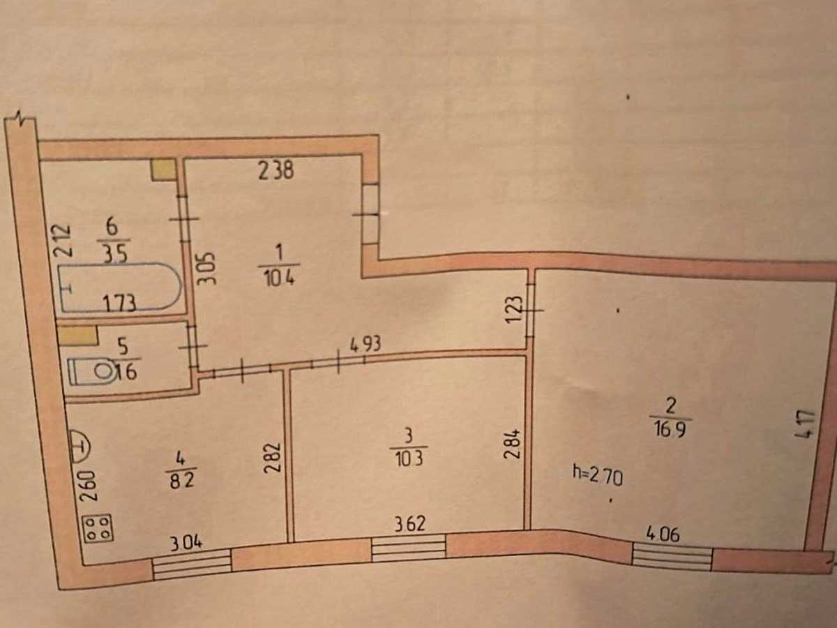 Квартира на вул. В'ячеслава Чорновола, 17 в Кривому Розі, ID 389629, фото №17