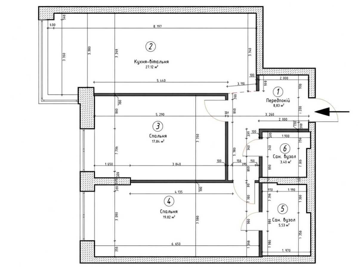 Квартира на вул. Звіринецька, 70А в Києві, ID 391847, фото №33
