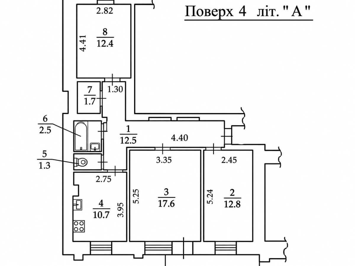 Квартира на вул. Саксаганського, 59Б в Києві, ID 391848, фото №21