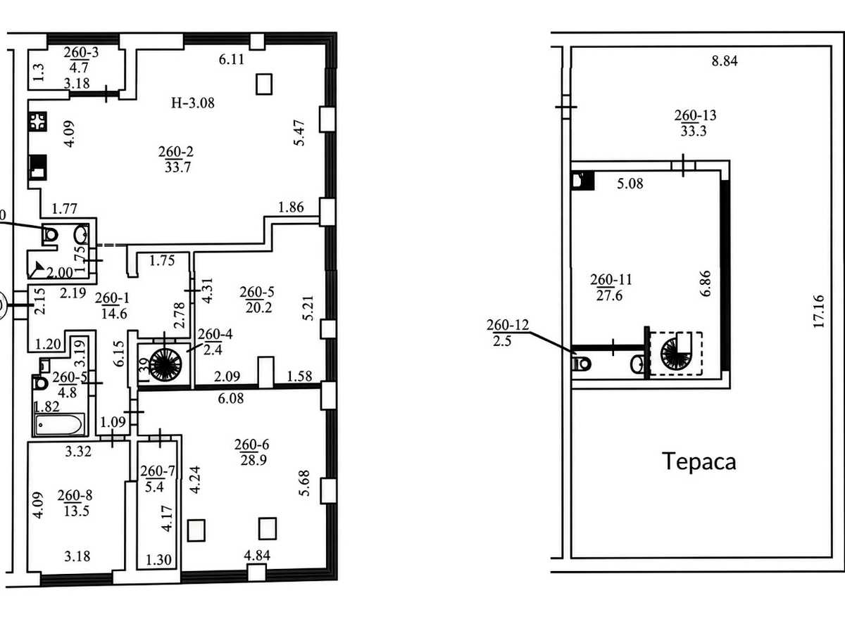 Квартира на вул. Бульварно-Кудрявська, 17А в Києві, ID 412527, фото №18