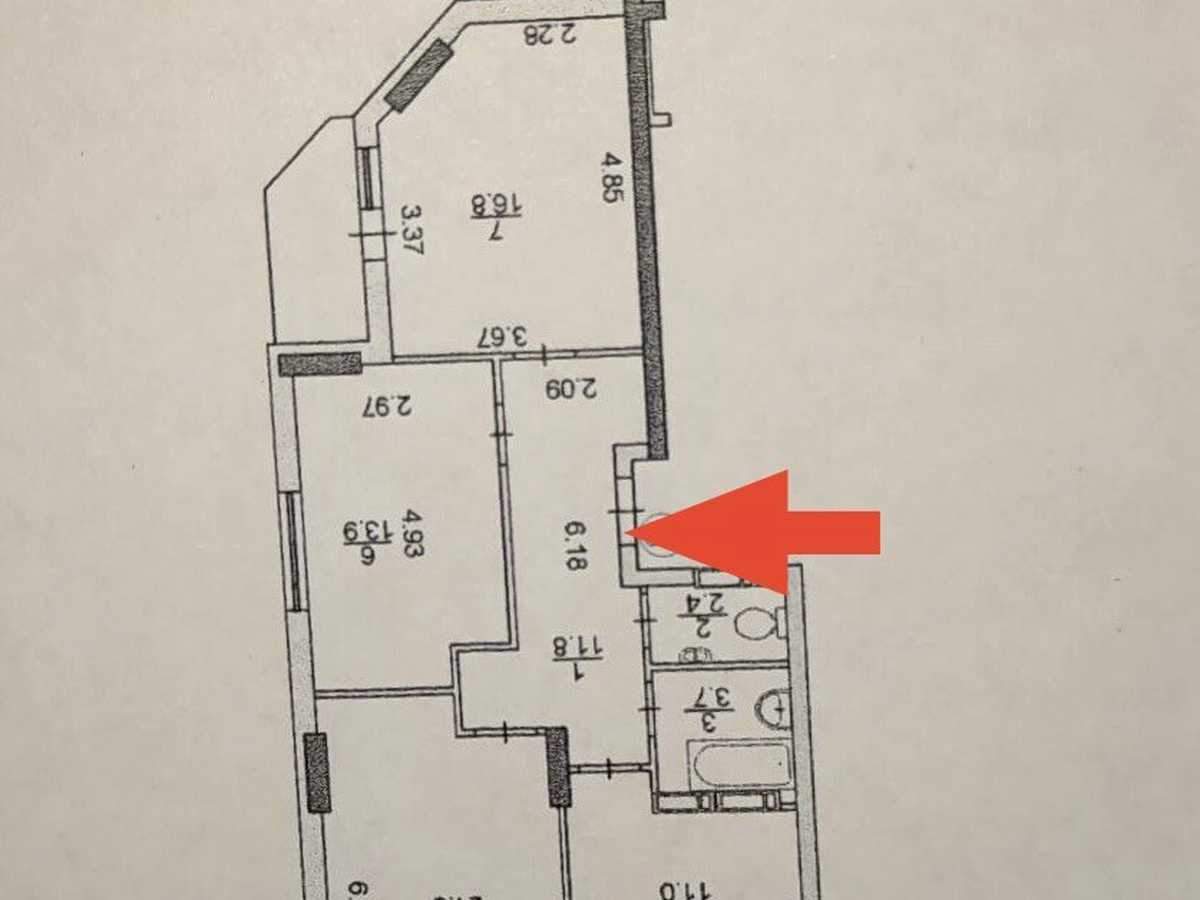 Квартира на вул. Драгоманова, 38А в Києві, ID 370931, фото №24