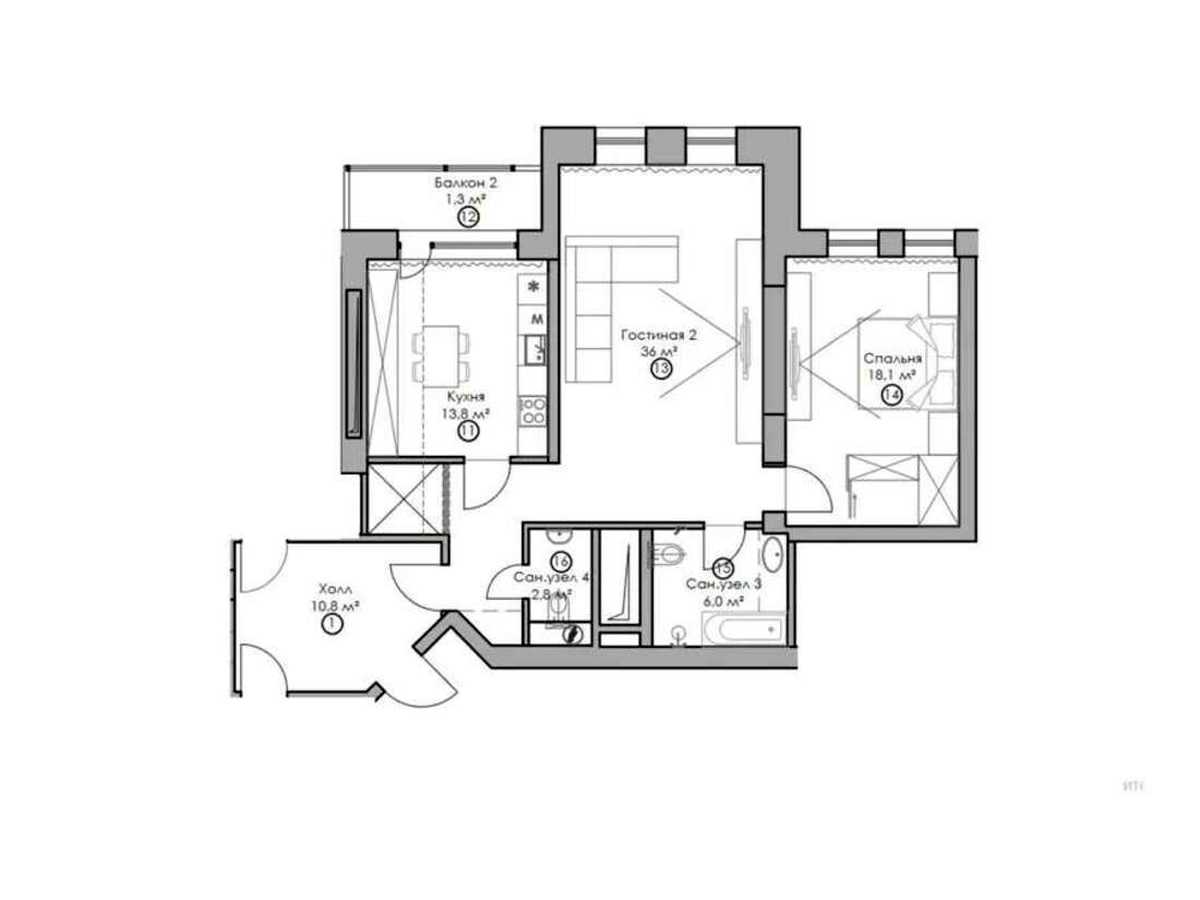 Квартира на вул. Клінічна, 23/25 в Києві, ID 389813, фото №28