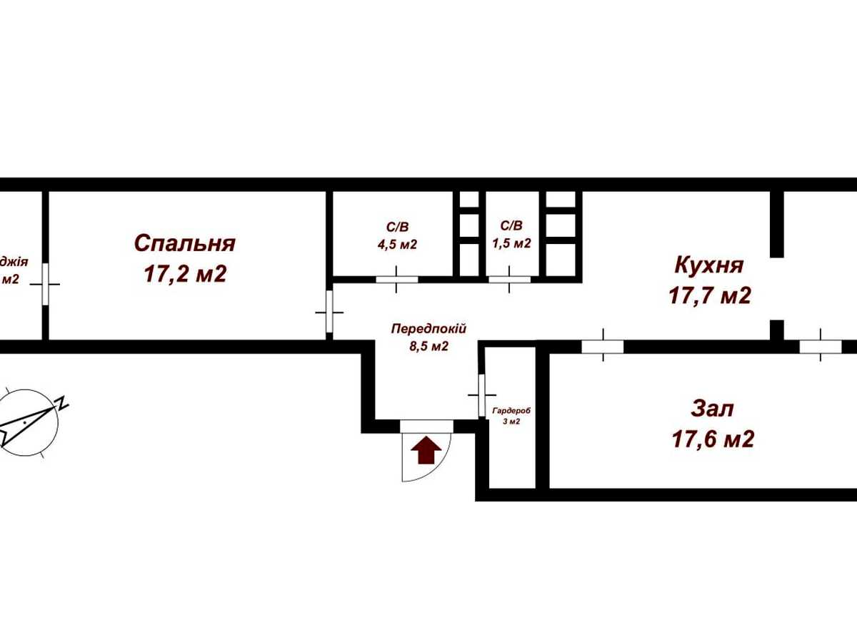 Квартира на вул. Кудрявська, 24а в Києві, ID 389821, фото №19