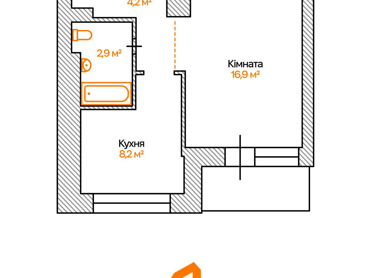 Квартира на просп. Берестейський, 12 в Києві, ID 391069, фото №15