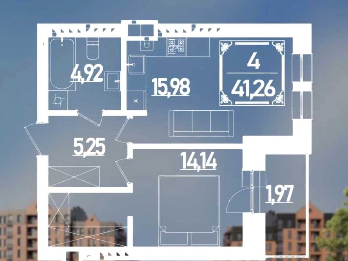 Квартира на вул. Березова в Рівному, ID 388882, фото №6