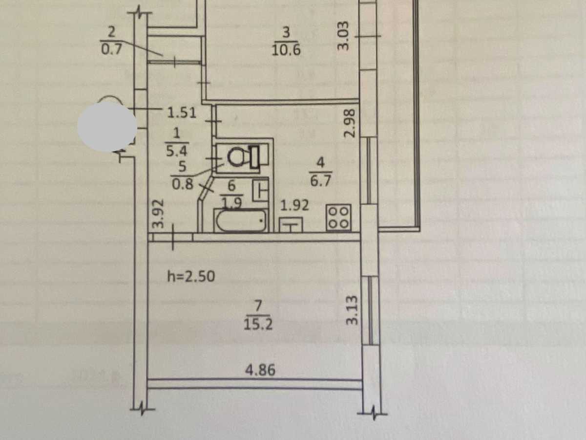 Квартира на вул. Кавказька, 9 в Києві, ID 391115, фото №16