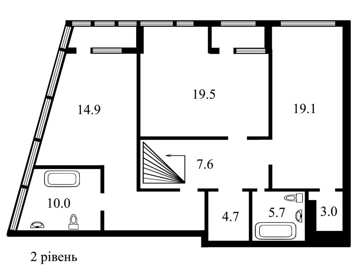 Квартира на вул. Академіка Заболотного, 1А в Києві, ID 390783, фото №13