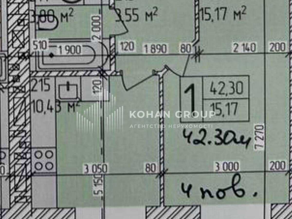 Квартира на вул. Героя України Дмитра Крамара, 5/2 в Хмельницькому, ID 388800, фото №15