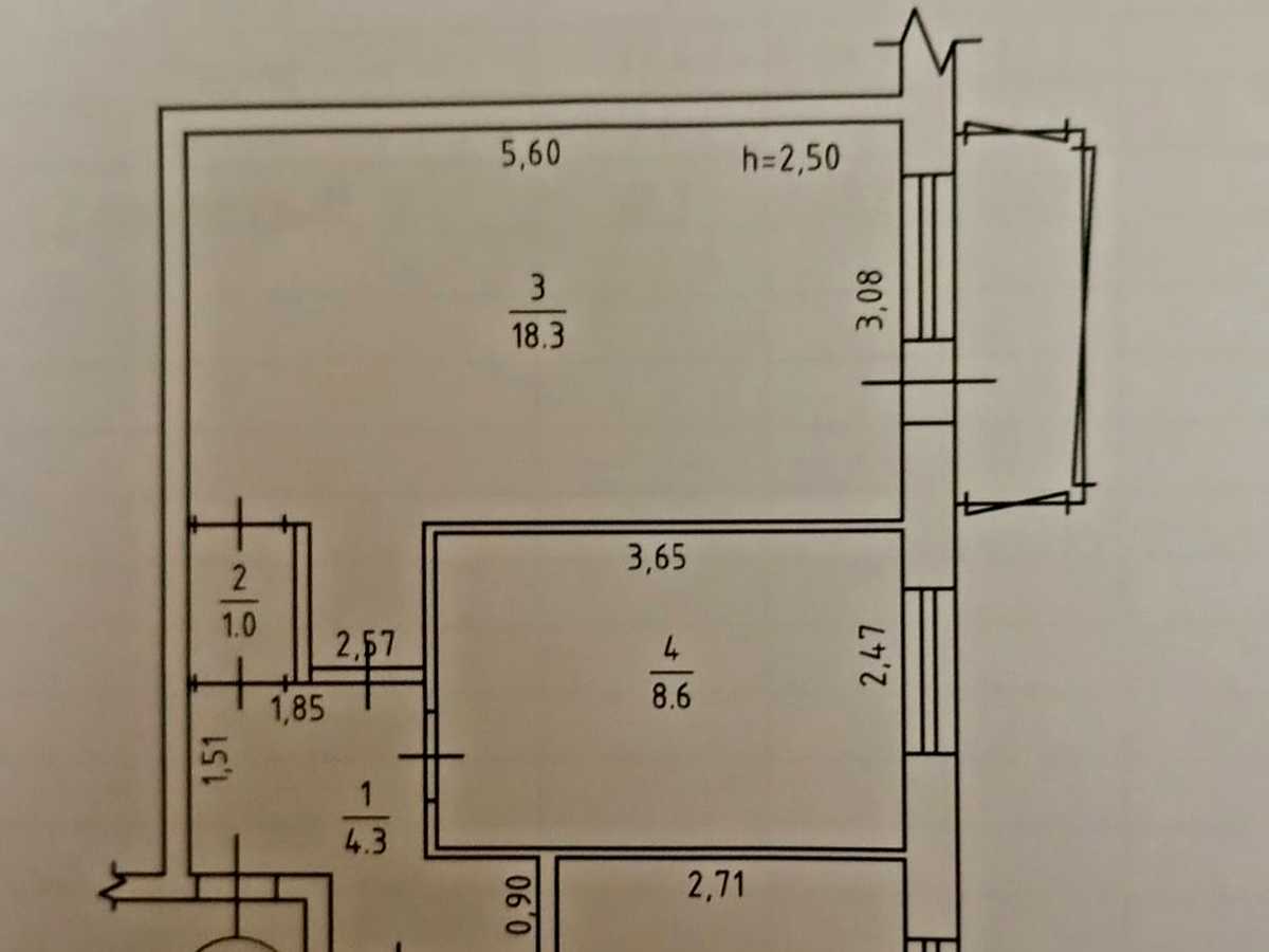 Квартира на вул. Жоліо Кюрі, 22 в Одесі, ID 389284, фото №26