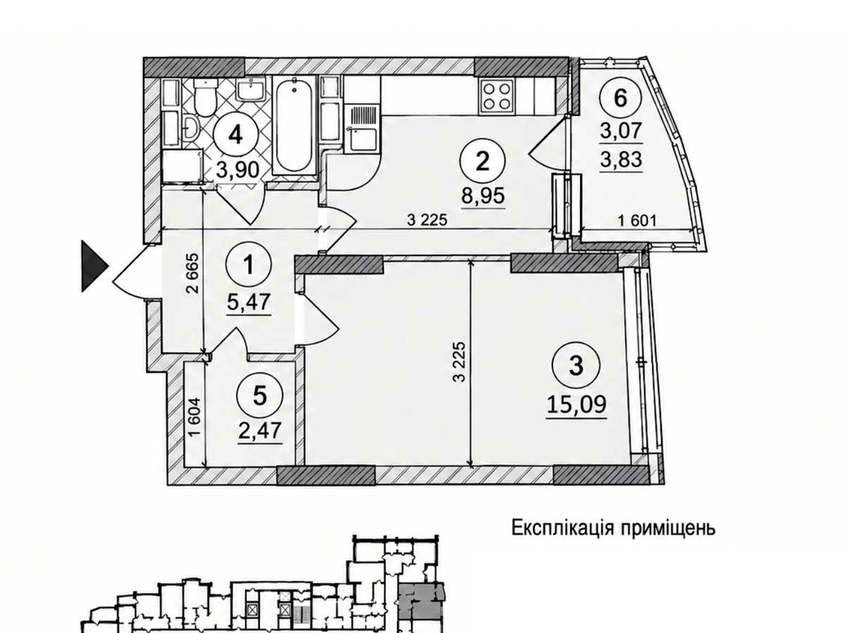 Квартира на просп. Георгія Нарбута, 1А в Києві, ID 390715, фото №24