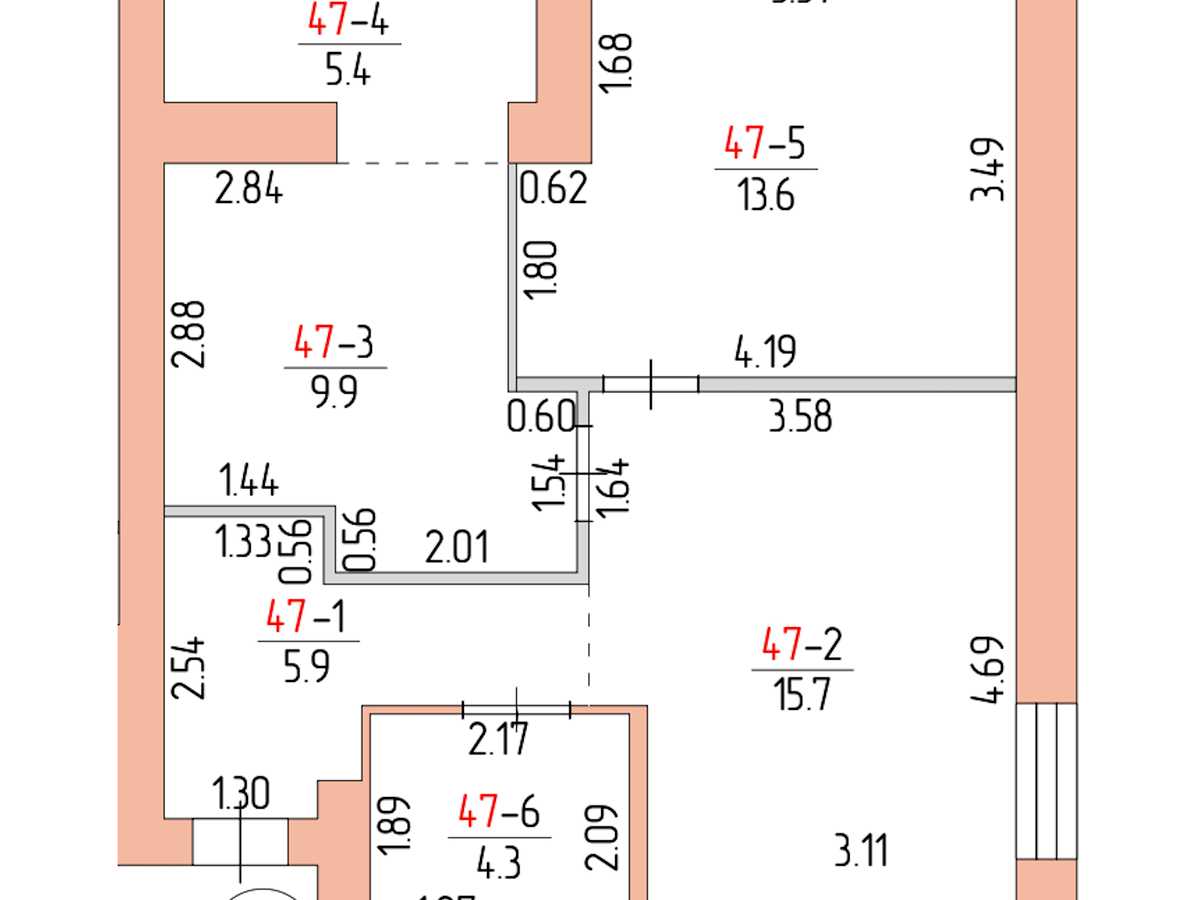 Квартира на вул. Архітектора Старова, 2/7 к1 в Миколаєві, ID 384629, фото №18
