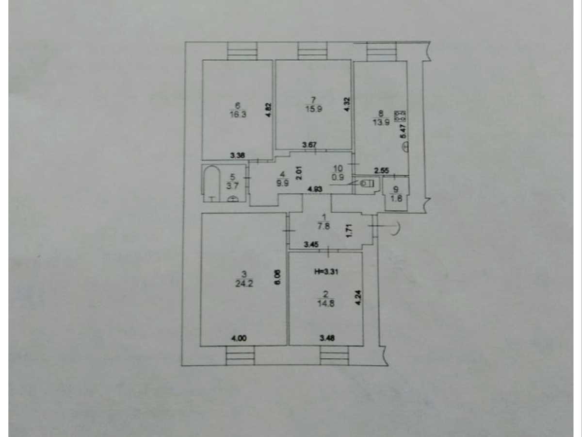 Квартира на вул. Хрещатик, 8 в Києві, ID 389375, фото №21