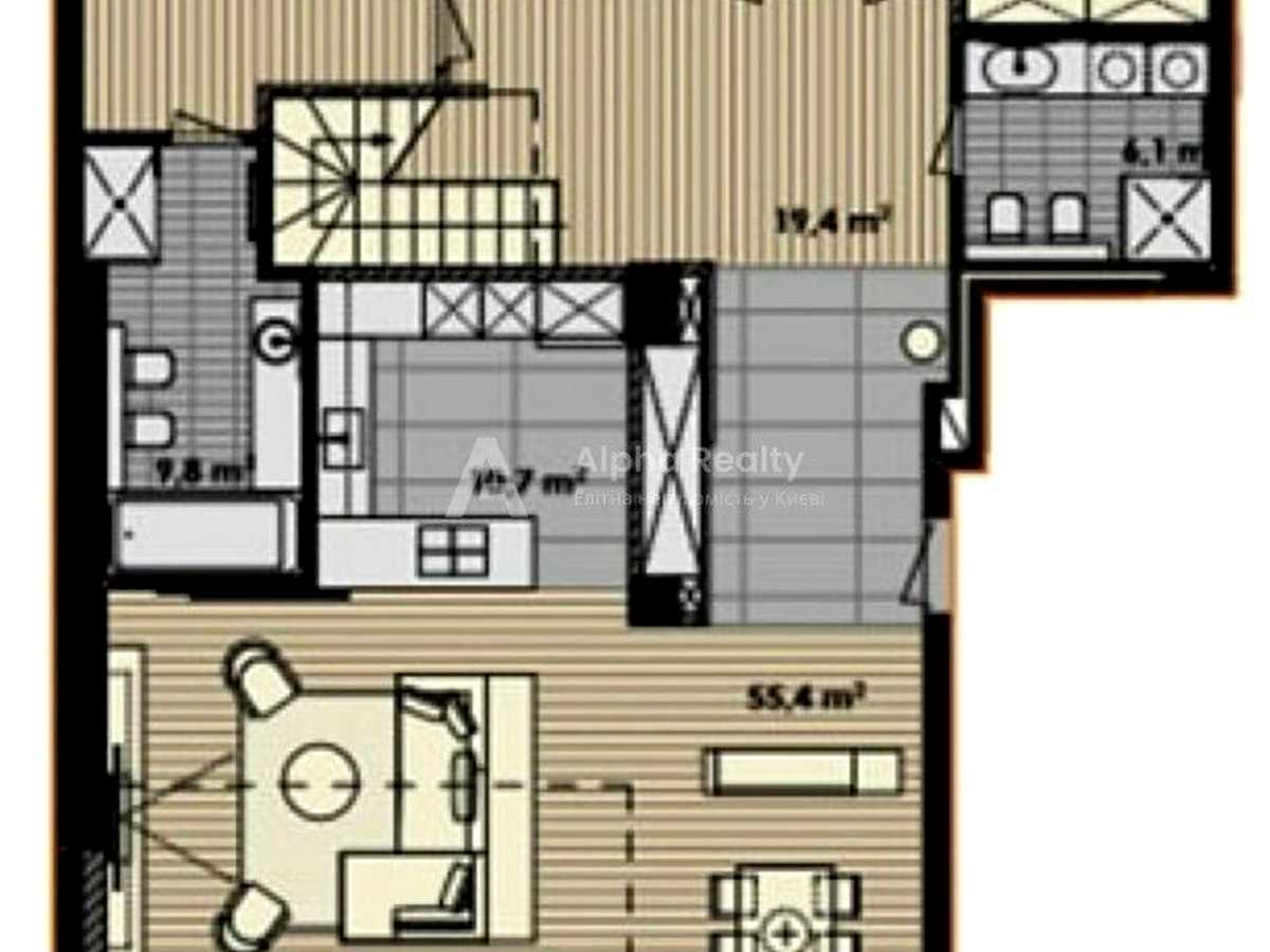 Квартира на пров. Болсуновський, 28 в Києві, ID 389372, фото №17