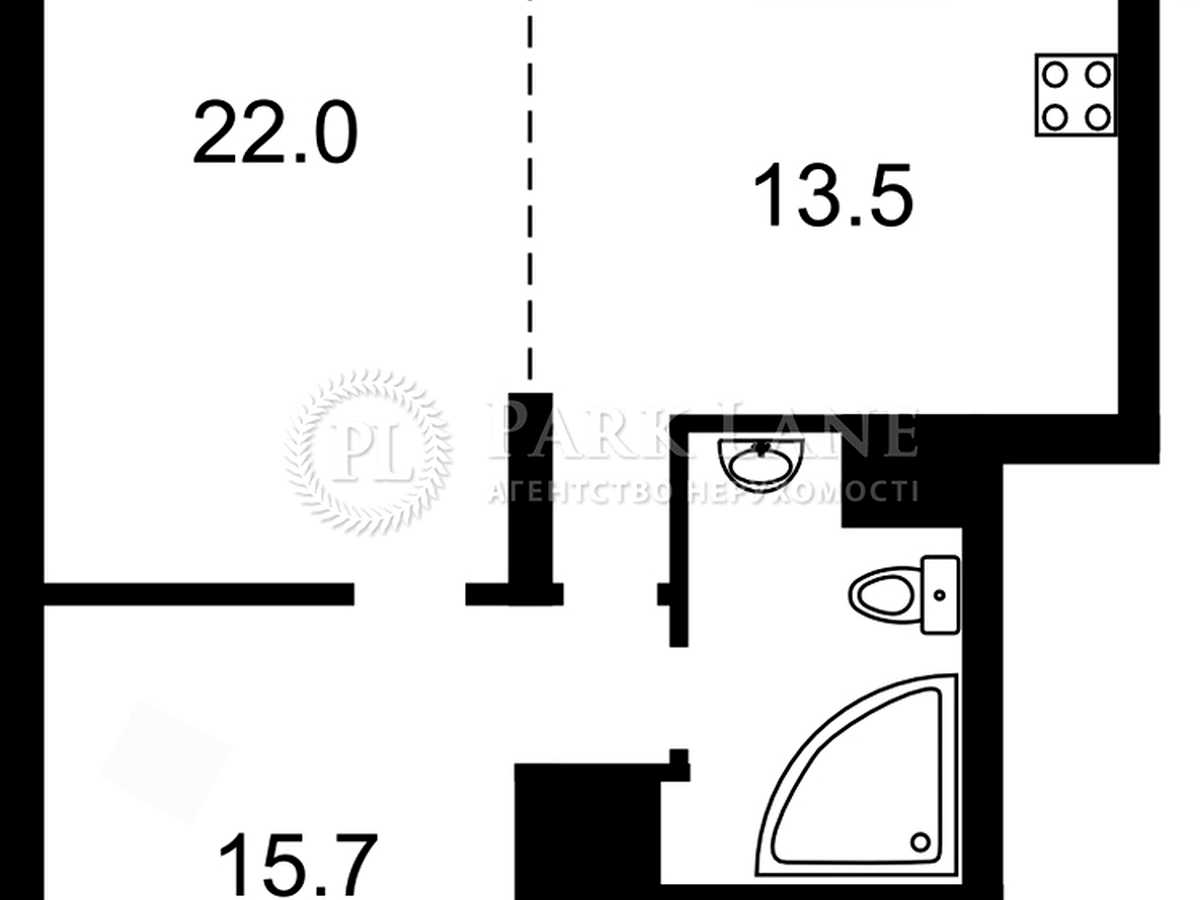 Квартира на вул. Мокра, 20Б в Києві, ID 389259, фото №15