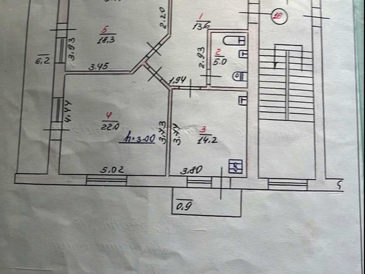 Квартира на вул. Олега Ольжича, 16 в Хмельницькому, ID 387978, фото №3