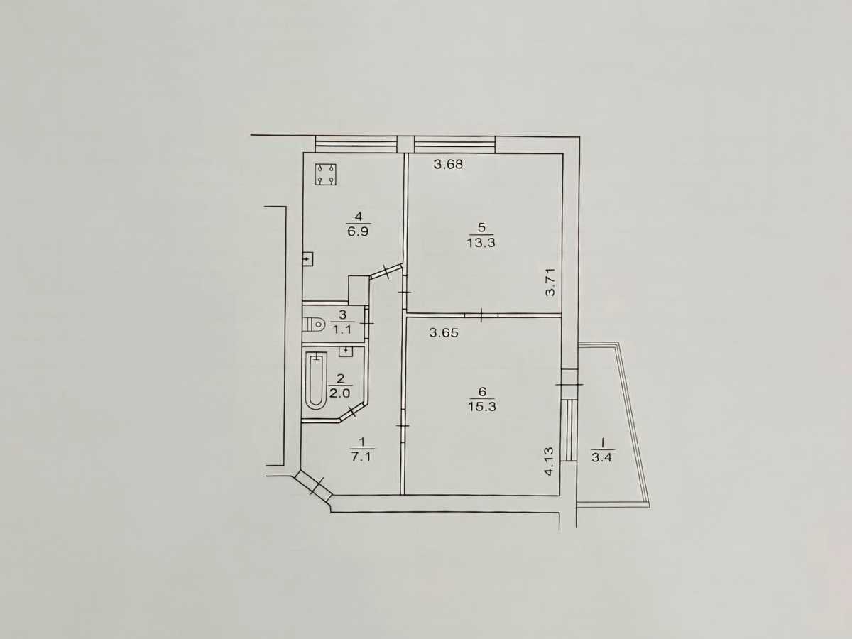 Квартира на вул. Карела Чапека, 15 в Києві, ID 395439, фото №21