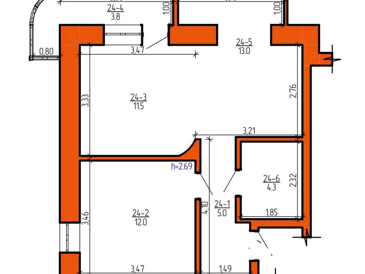 Квартира на вул. Нижня Берегова, 2а в Хмельницькому, ID 396007, фото №23