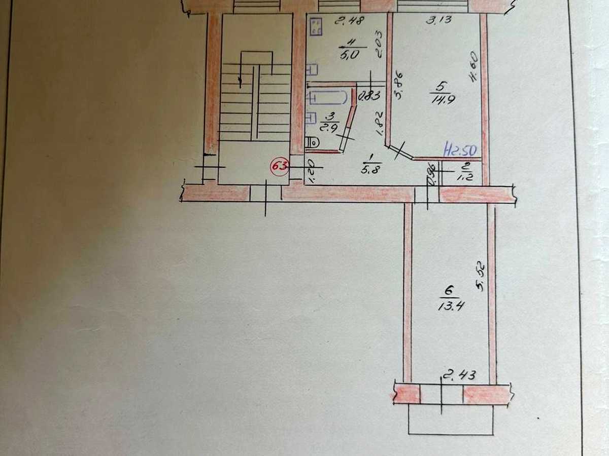 Квартира на вул. Інститутська, 20 в Хмельницькому, ID 396744, фото №14
