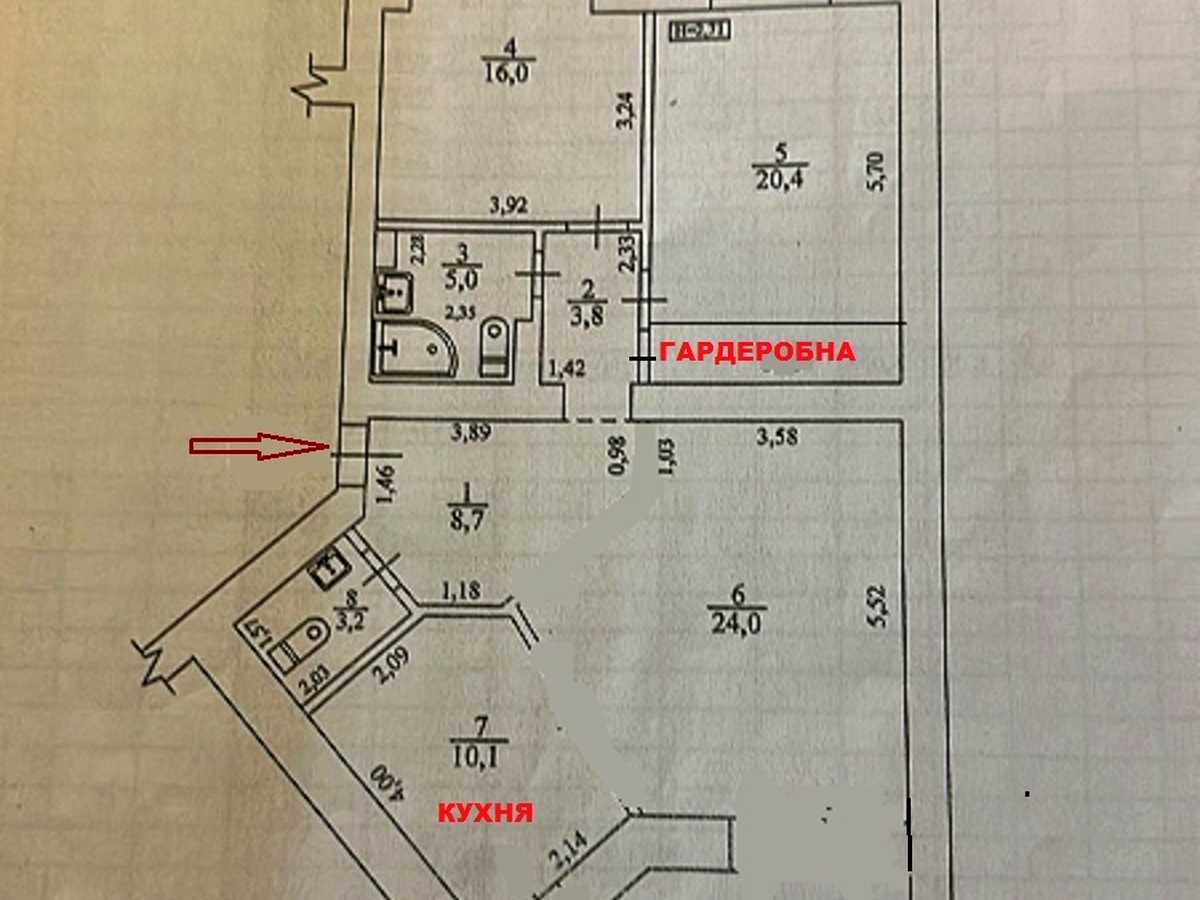 Квартира на вул. Салютна, 1Б в Києві, ID 398659, фото №26