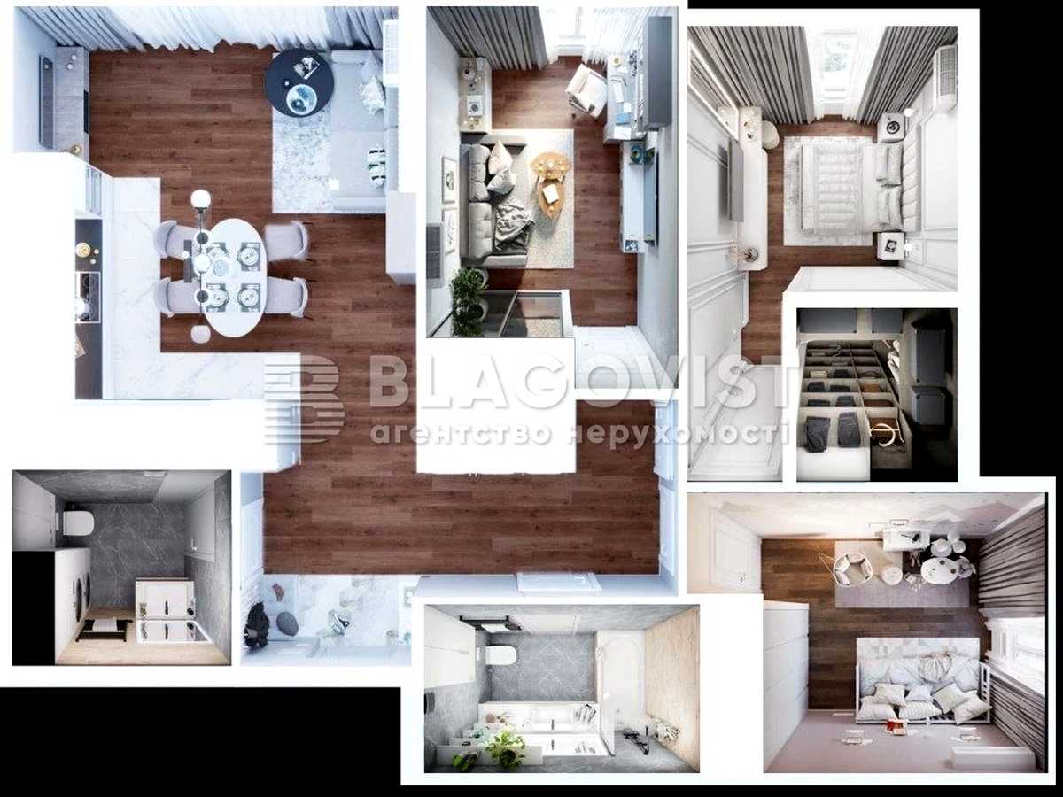 Квартира на вул. Євгена Сверстюка, 6Г в Києві, ID 398984, фото №50