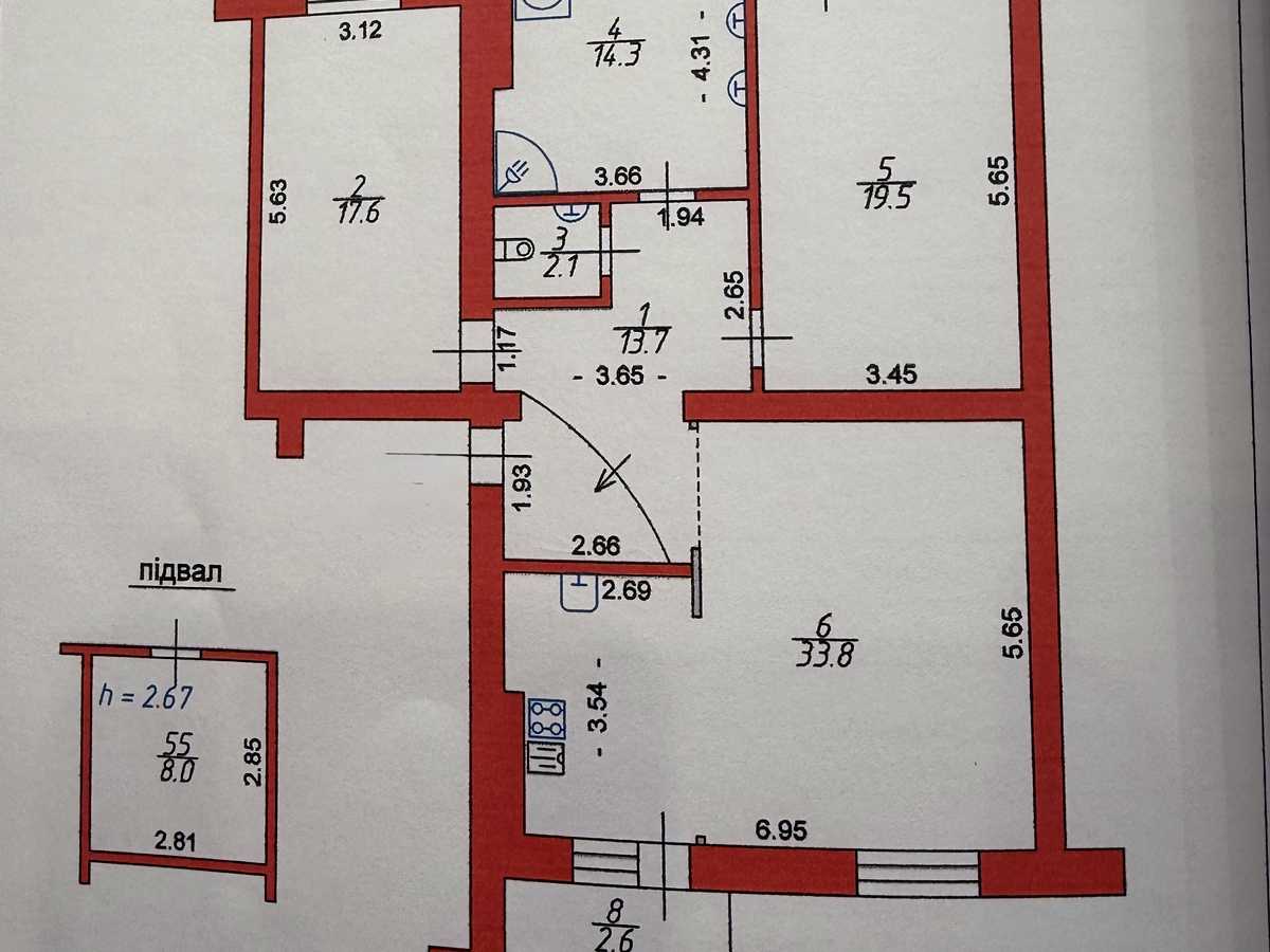 Квартира на вул. В'ячеслава Чорновола, 22 в Луцьку, ID 399204, фото №12