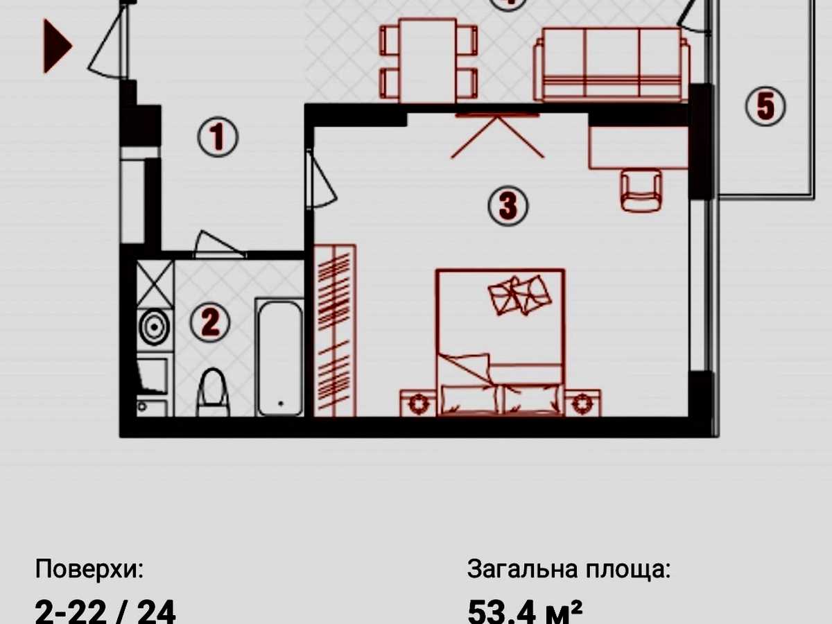 Квартира на вул. Паньківська, 20/82, ID 402732, фото №1