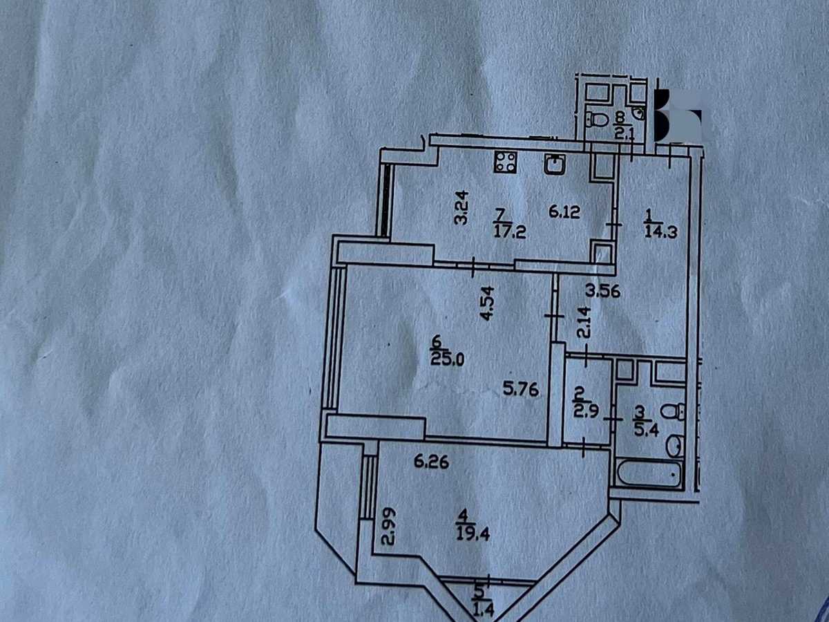 Квартира на вул. Срібнокільська, 1 в Києві, ID 411418, фото №11