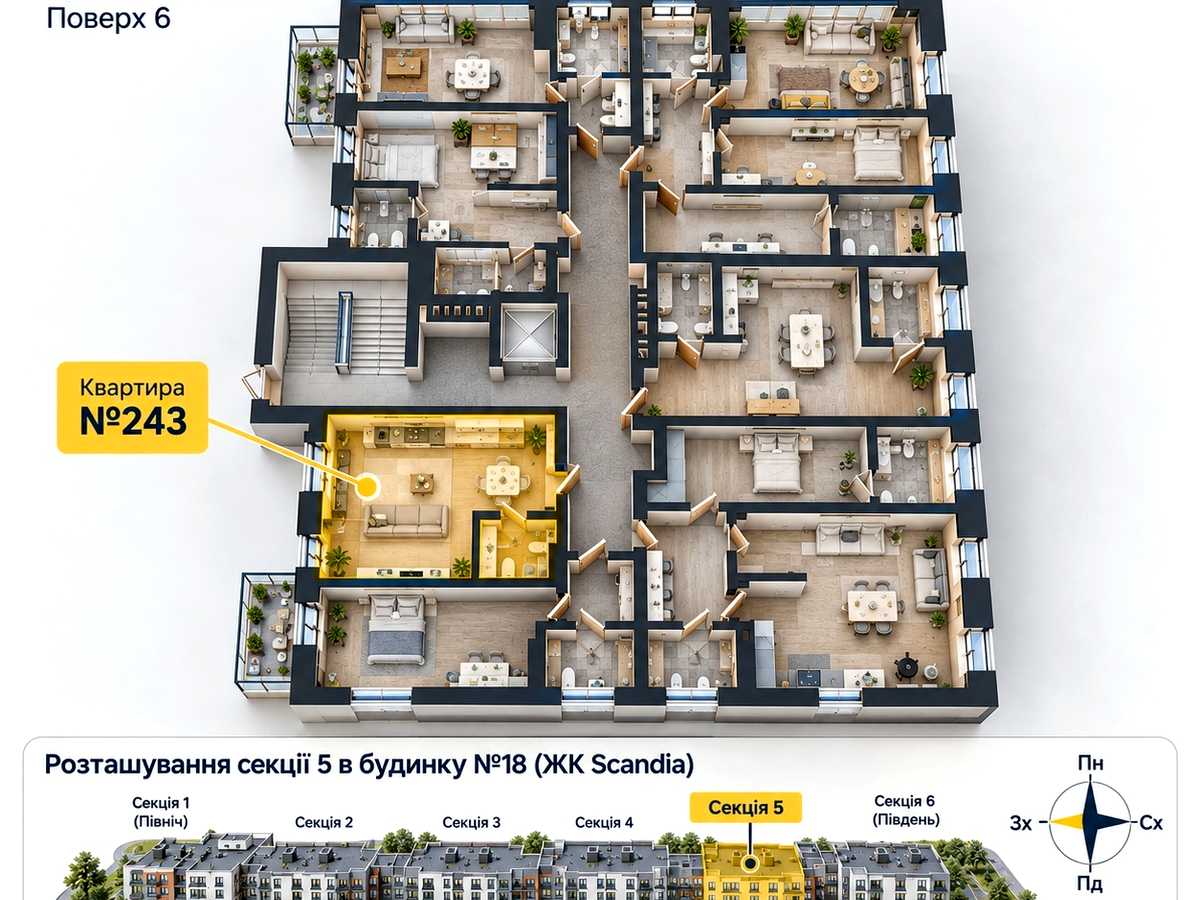 Квартира на вул. Анатолія Луценка, 2, ID 405162, фото №1