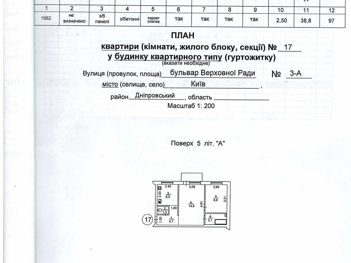 Квартира на бульв. Верховної Ради, 3А в Києві, ID 405995, фото №16