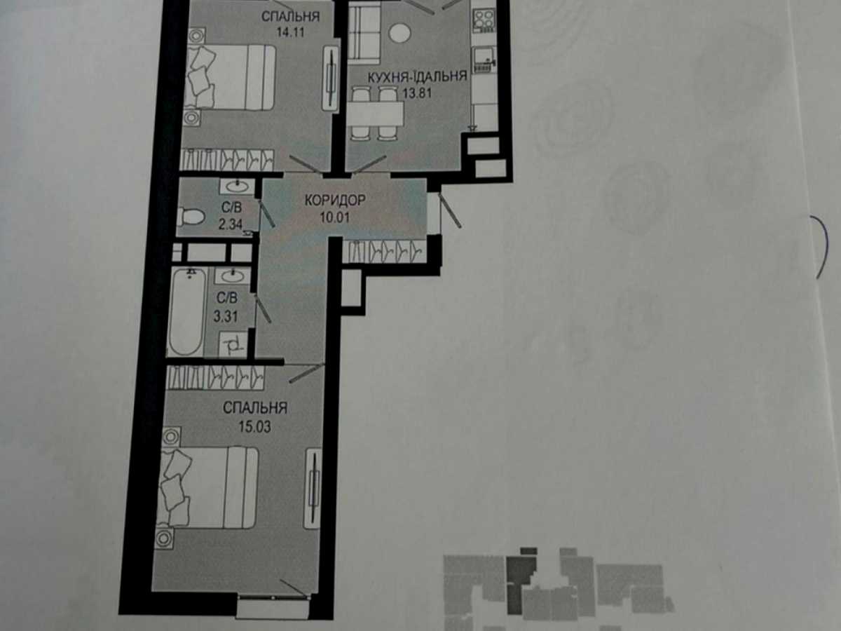 Квартира на вул. Василя Щурата в Львів, ID 406267, фото №3