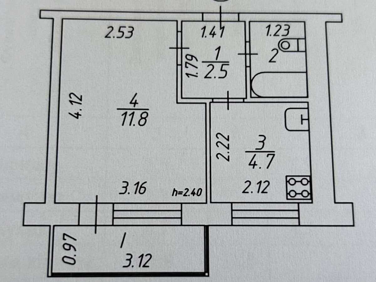 Квартира на вул. Захисників України, 14б в Чернігові, ID 410173, фото №18