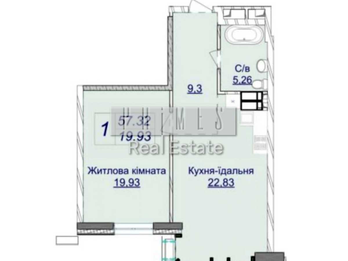 Квартира на вул. Андрія Верхогляда, 28 в Києві, ID 410538, фото №10