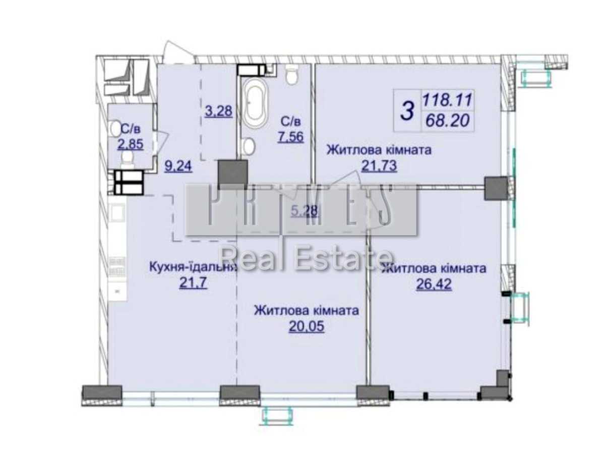 Квартира на вул. Андрія Верхогляда, 28 в Києві, ID 410958, фото №6