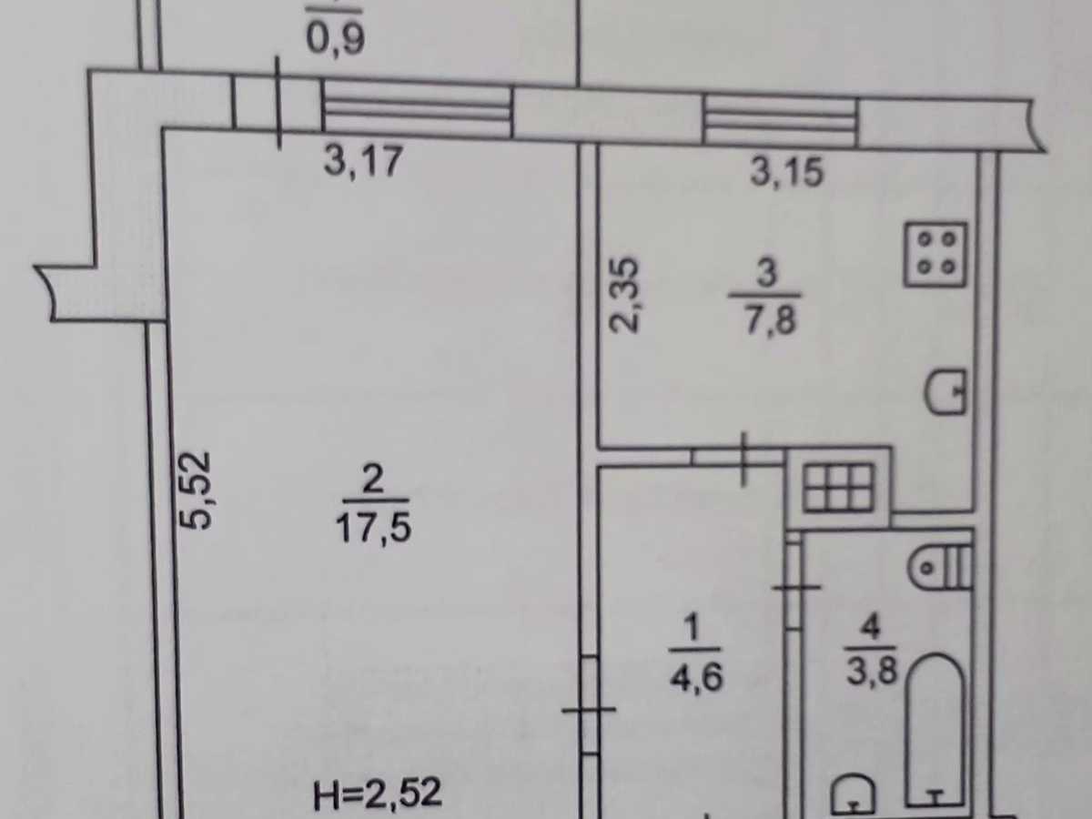 Квартира на вул. Івана Авраменка, 9 в Кривому Розі, ID 411313, фото №15