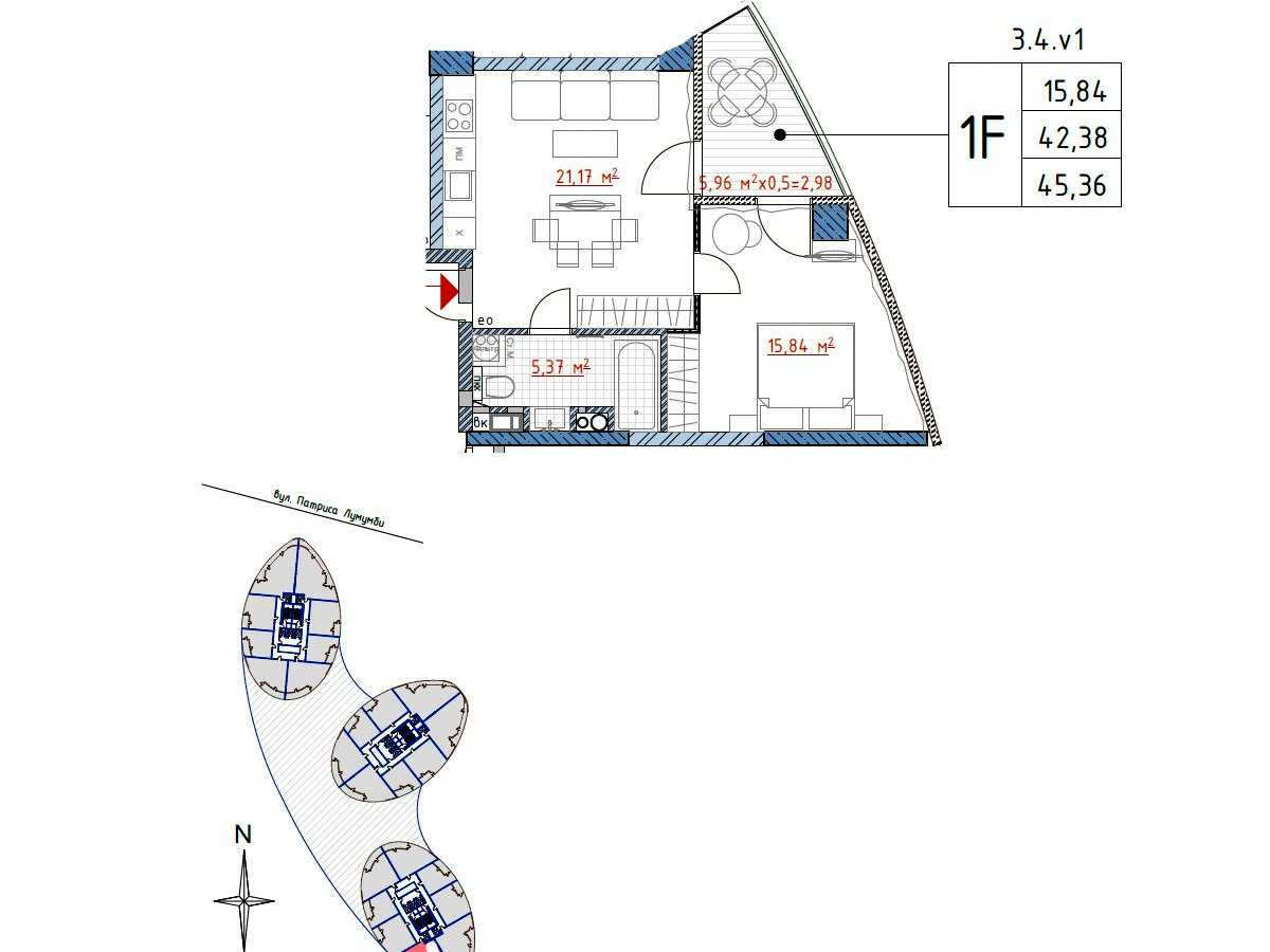 Квартира на вул. Іоанна Павла II, 12 в Києві, ID 411621, фото №6