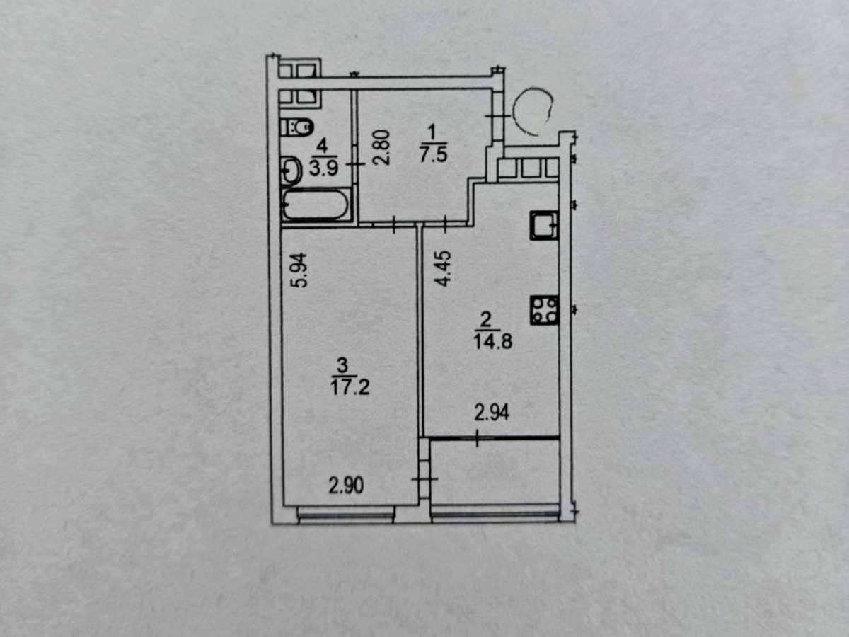 Квартира на вул. Євгена Сверстюка, 6 в Києві, ID 412718, фото №18