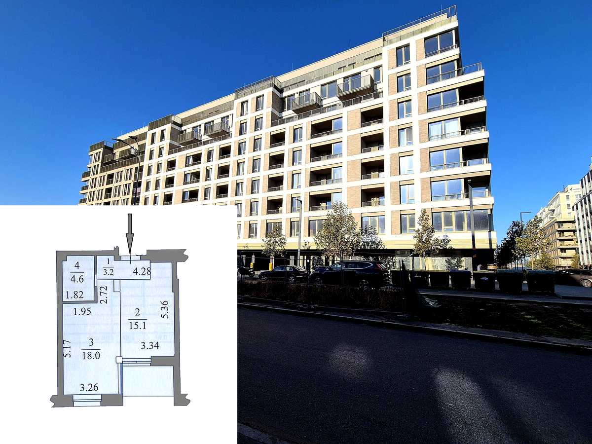 Квартира на вул. Набережно-Рибальська дорога, 5 в Києві, ID 413080, фото №23