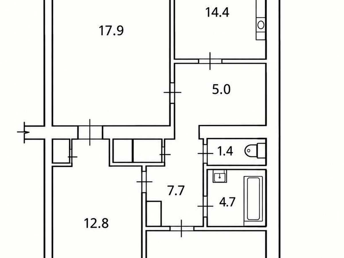 Квартира на вул. Короля Данила, 4 в Івано-Франківську, ID 413139, фото №19
